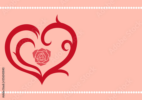 ハート（薔薇）