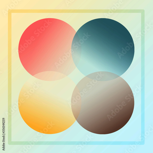 vector illustration of abstract background with circles