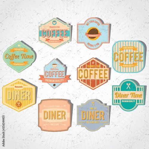 collection of store sign