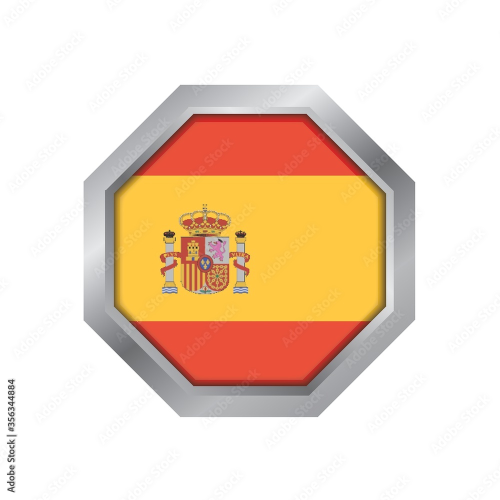 Fototapeta premium spain flag label