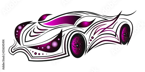Car logo design. Sport concept. Vector illustration. Art graphic.