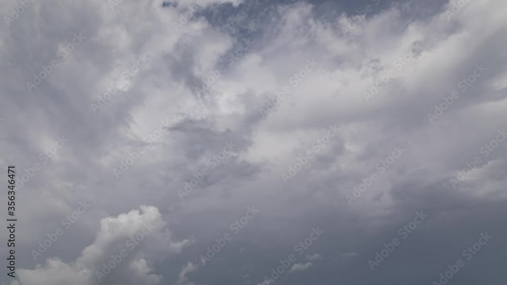 Epic day time lapse of dramatic puffy tropical clouds and blue sky Epic day time lapse of dramatic puffy tropical clouds and blue sky