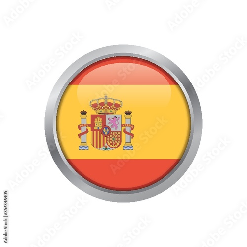 spain flag label