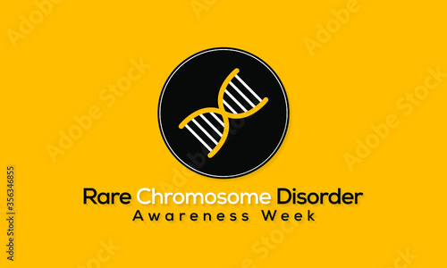 Vector illustration on the theme of Rare Chromosome disorder awareness week observed each year during July.