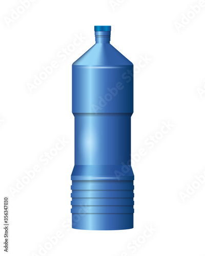 bottle product with metalic blue color