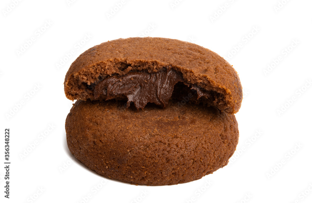 chocolate cookie isolated chocolate cookie isolated