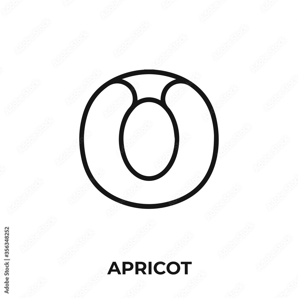 apricot icon vector. apricot icon vector symbol illustration. Modern simple vector icon for your design. apricot icon vector. apricot icon vector symbol illustration. Modern simple vector icon for your design.