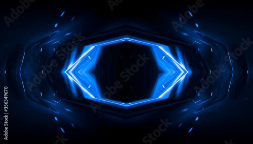 Abstract blue dark backgrou...