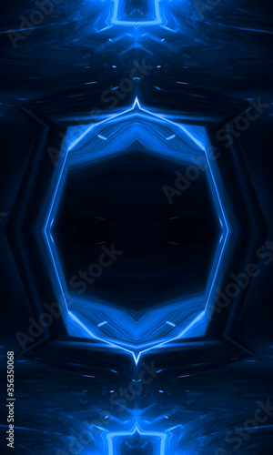 Abstract blue dark backgrou...