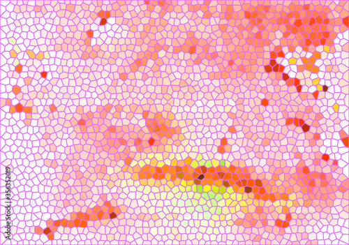 Abstract bright mosaiс background summer, pink yelloy gradient photo