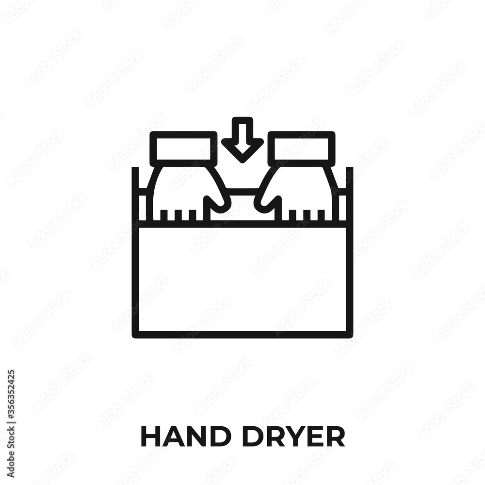hand dryer icon vector. hand dryer icon vector symbol illustration. Modern simple vector icon for your design. hand dryer icon vector. hand dryer icon vector symbol illustration. Modern simple vector icon for your design.