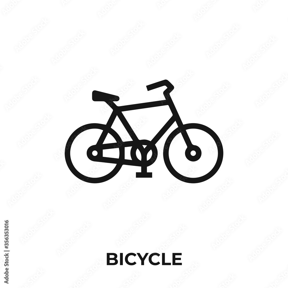 Fototapeta premium bicycle icon vector. bicycle icon vector symbol illustration. Modern simple vector icon for your design.