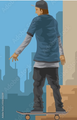 boy skateboarding