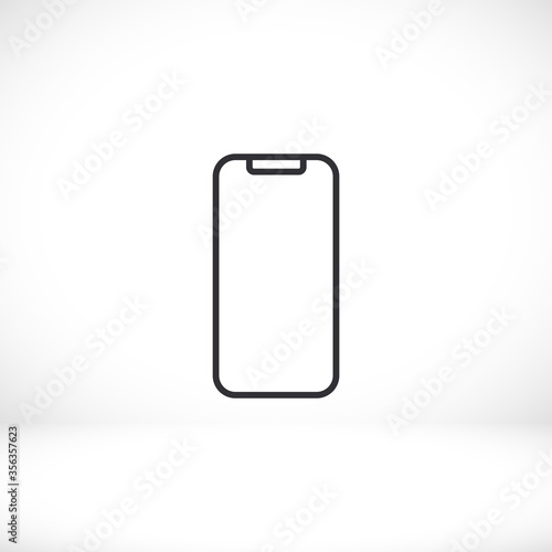 Smartphone icon in trendy flat style. Mobile phone icon. Phone symbol for your website design, smartphone smartphone logo, application in the phone. Vector illustration, EPS 10.
