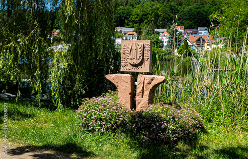 Obraz na płótnie Ortswappewn- Niederwürzbach w salonie