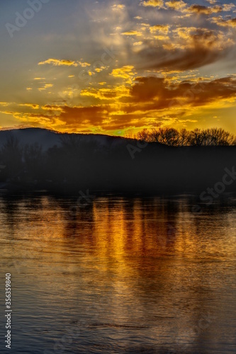 Chill Sunset over the river
