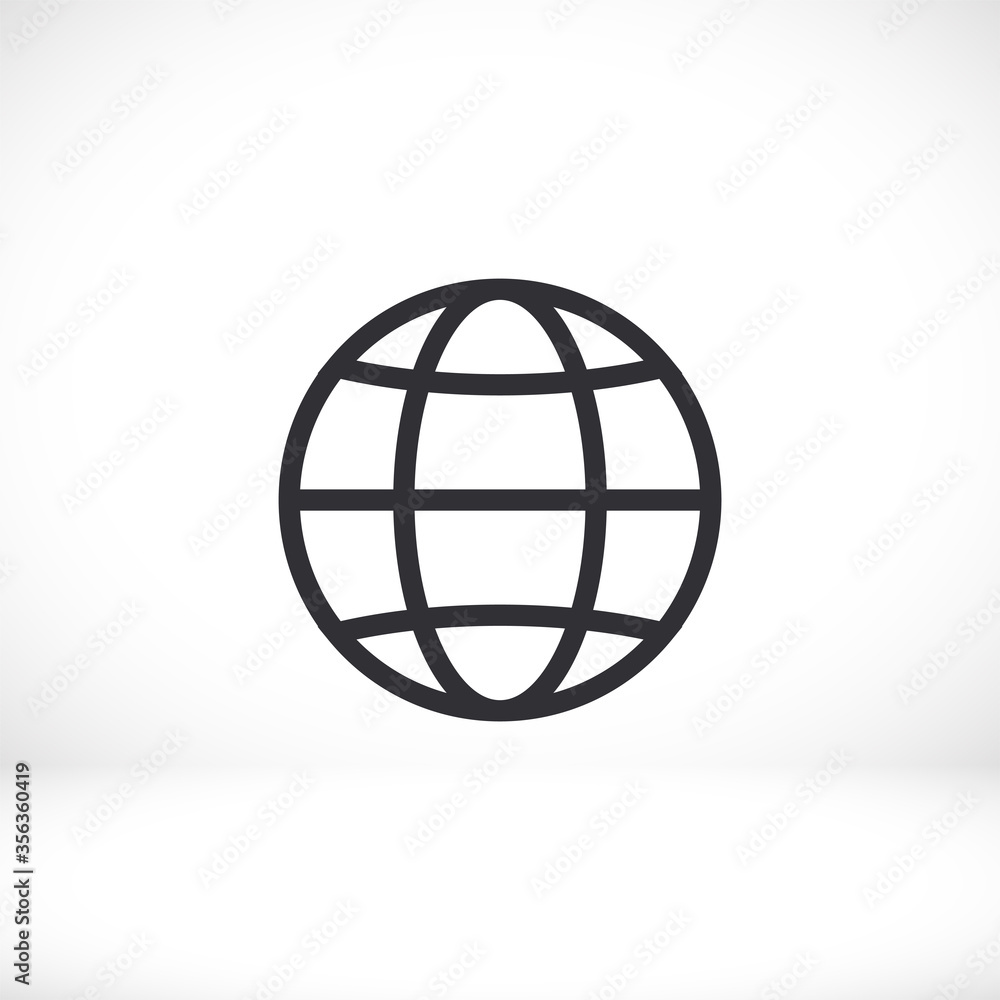 Globe icon Vector Eps 10 Lorem Ipsum Flat Design  globe planet map vector