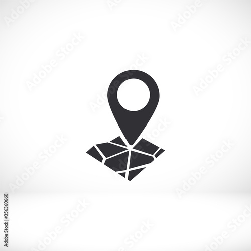 Pin on the map icon. Vector Eps 10 . Lorem Ipsum Flat Design Free Download Pin on the map icon. Vector Eps 10 . Lorem Ipsum Flat Design - GFXLoad