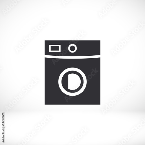 Washing machine icon. Vector  Eps 10 Flat Design wash home housework