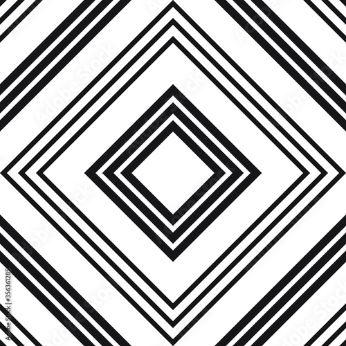 Black and White Argyle Diagonal Stripes seamless pattern background - Black and white Argyle diagonal striped seamless pattern background suitable for fashion textiles, graphics