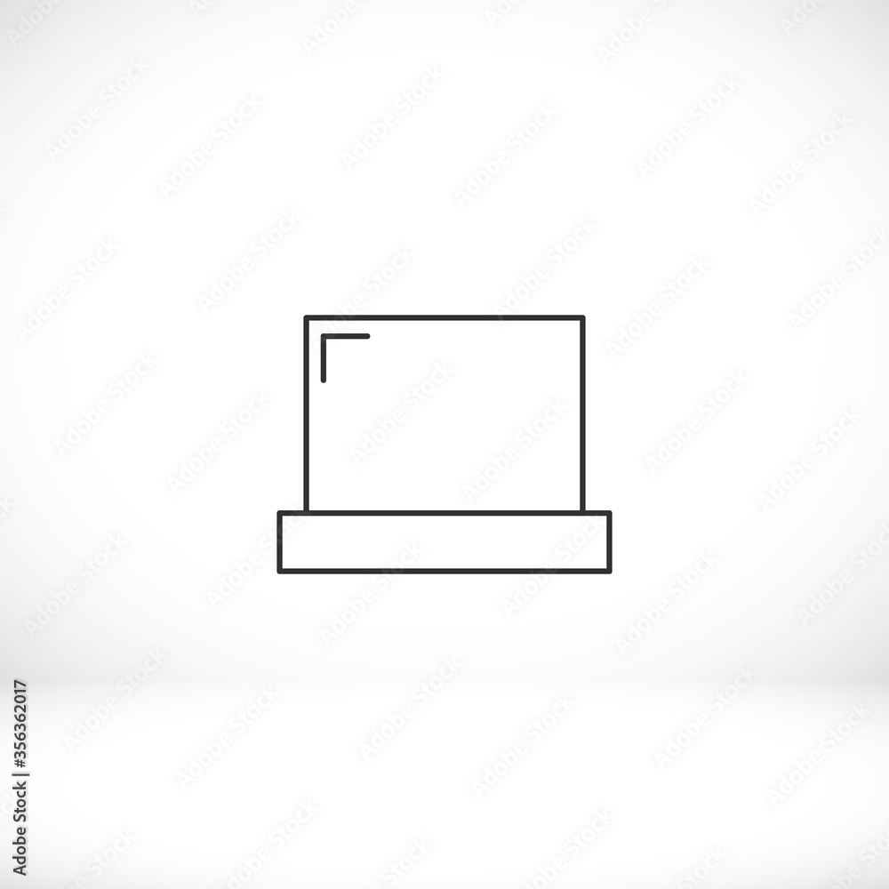 thin laptop vector screen vector, balance, measurement icon line linear style on the background. Best icon 10 eps illustration thin laptop vector screen vector, balance, measurement icon line linear style on the background. Best icon 10 eps illustration
