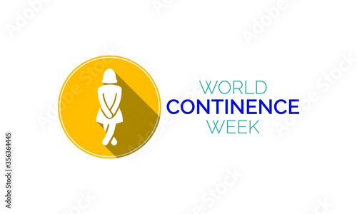 Vector illustration on the theme of World Continence week (WCW) observed each year during June.