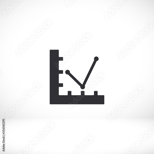 Free Download Graph Chart  icon. Vector  Eps 10 . Lorem Ipsum Flat Design - GFXLoad