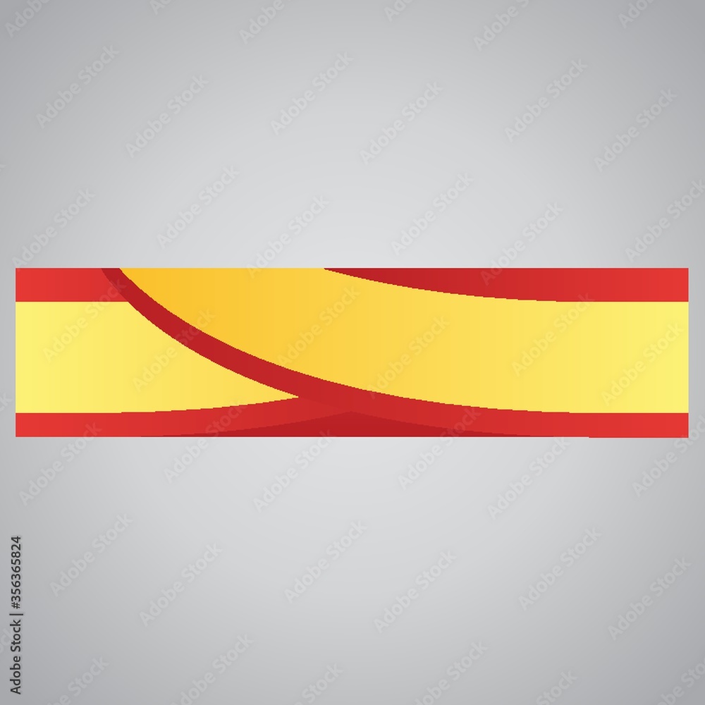 Obraz premium spain flag banner