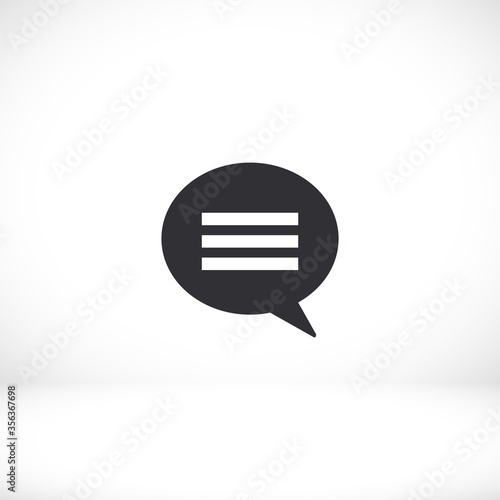 Speech bubbles  icon . Vector  Eps 10