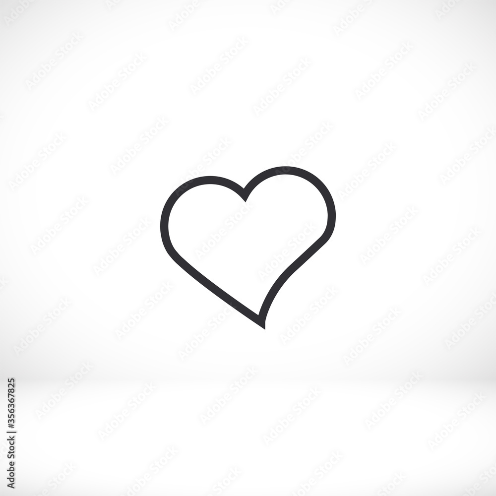 heart icon beautiful heart. love in the icon. heart vector graphics. eternal love. linear graphics 10 eps line