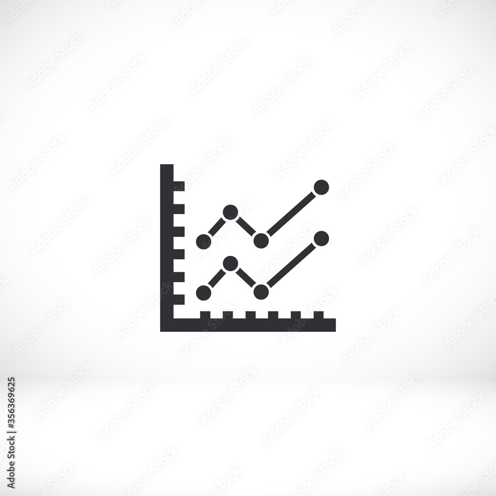 chart icon . Vector  Eps 10 . Lorem Ipsum Flat Design