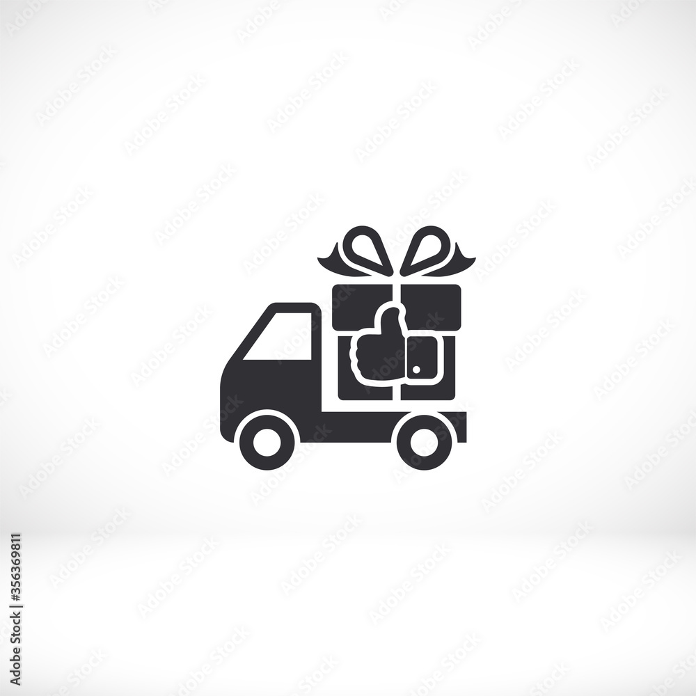 Delivery gift . icon. Vector Eps 10. Lorem Ipsum Flat Design Delivery gift . icon. Vector Eps 10. Lorem Ipsum Flat Design