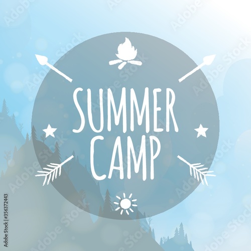 summer camp label