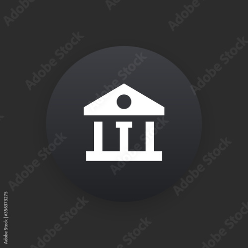 Bank -  Matte Black Web Button