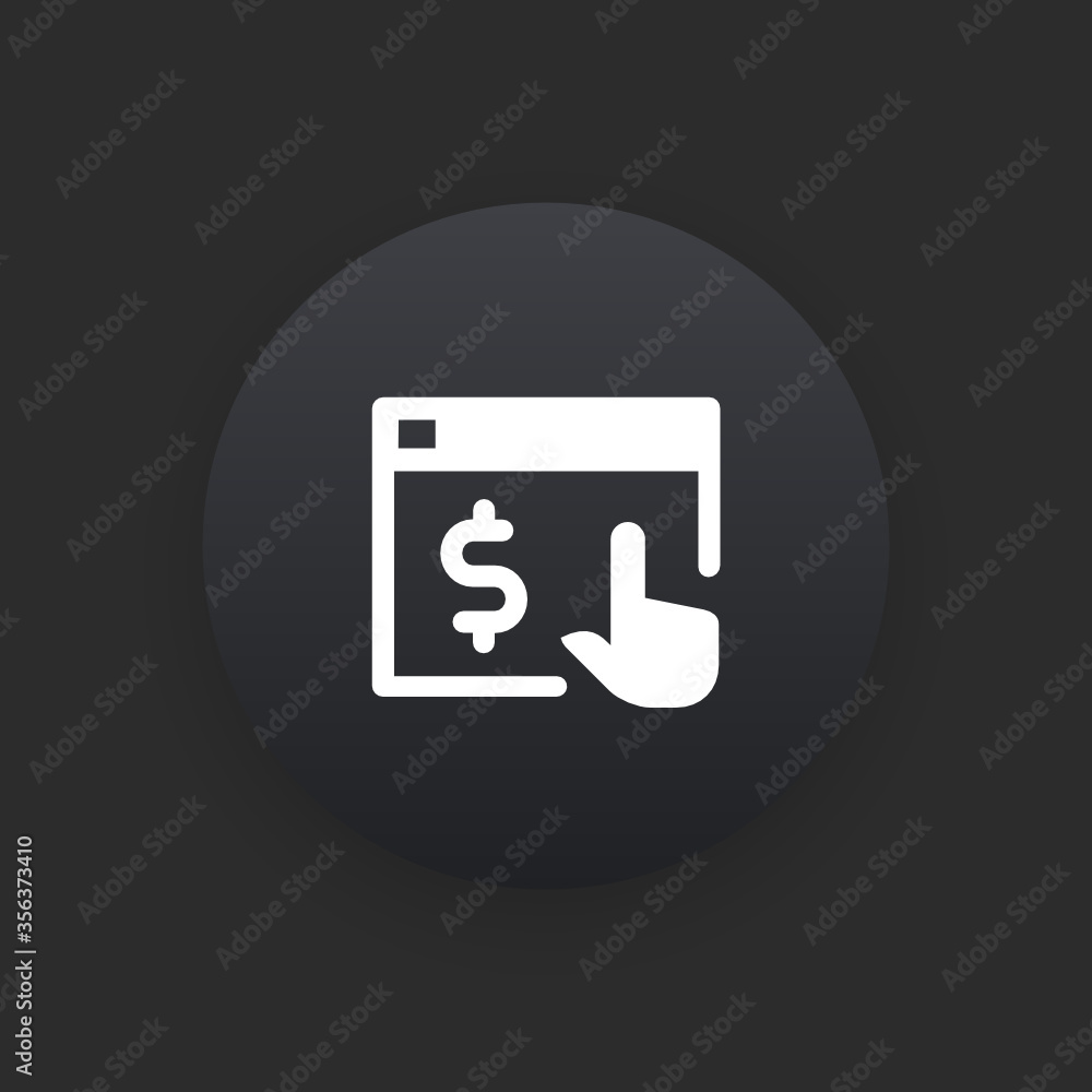 Ads Marketing - Matte Black Web Button Ads Marketing - Matte Black Web Button