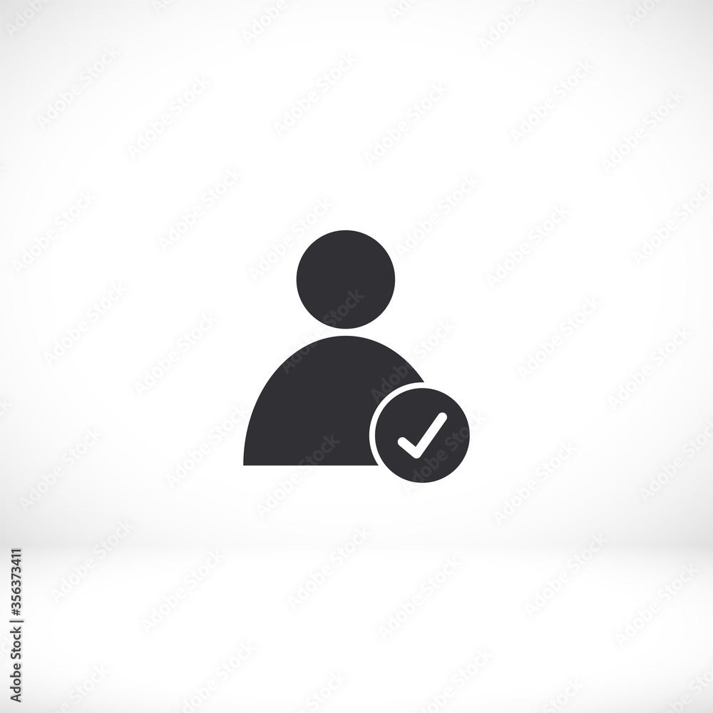 men check mark vector icon. check mark. person with a mark on the side. Vector graphics. human icon with confirmation 10 eps men check mark vector icon. check mark. person with a mark on the side. Vector graphics. human icon with confirmation 10 eps