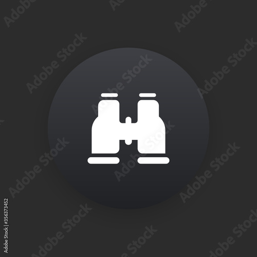Binoculars -  Matte Black Web Button