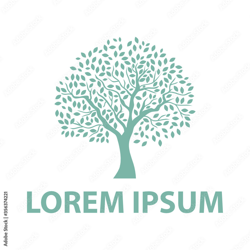 Obraz premium vector tree logo template