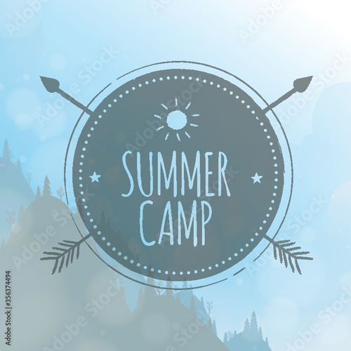 summer camp label