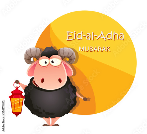 Eid al-Adha Mubarak greeting card