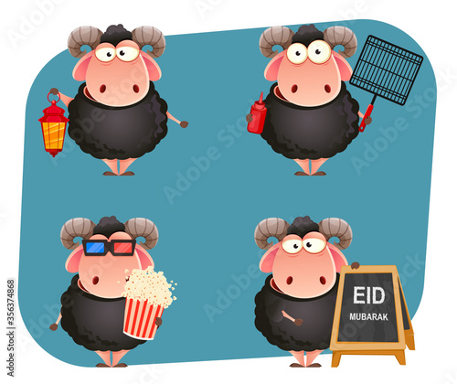 Eid al-Adha Mubarak. Traditional Muslim holiday