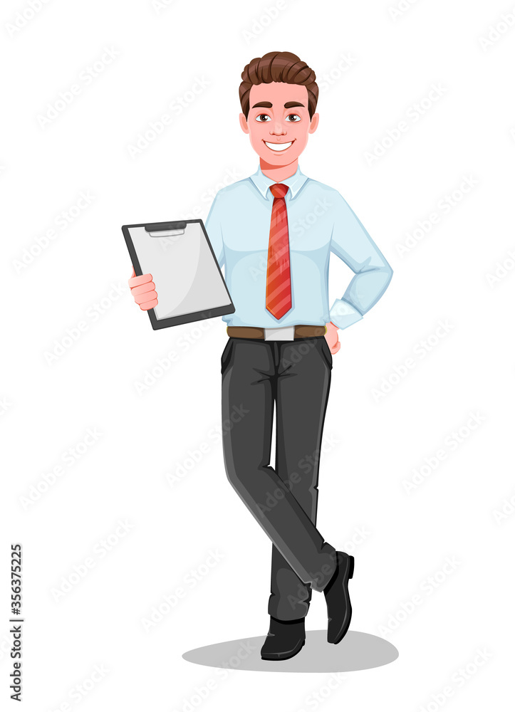 Handsome businessman in business clothes. Handsome businessman in business clothes.