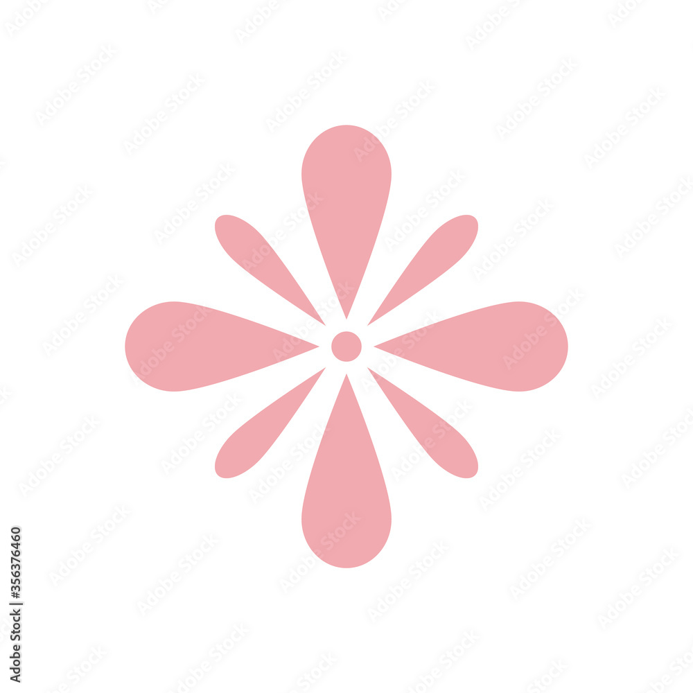 Flower logo vector design template