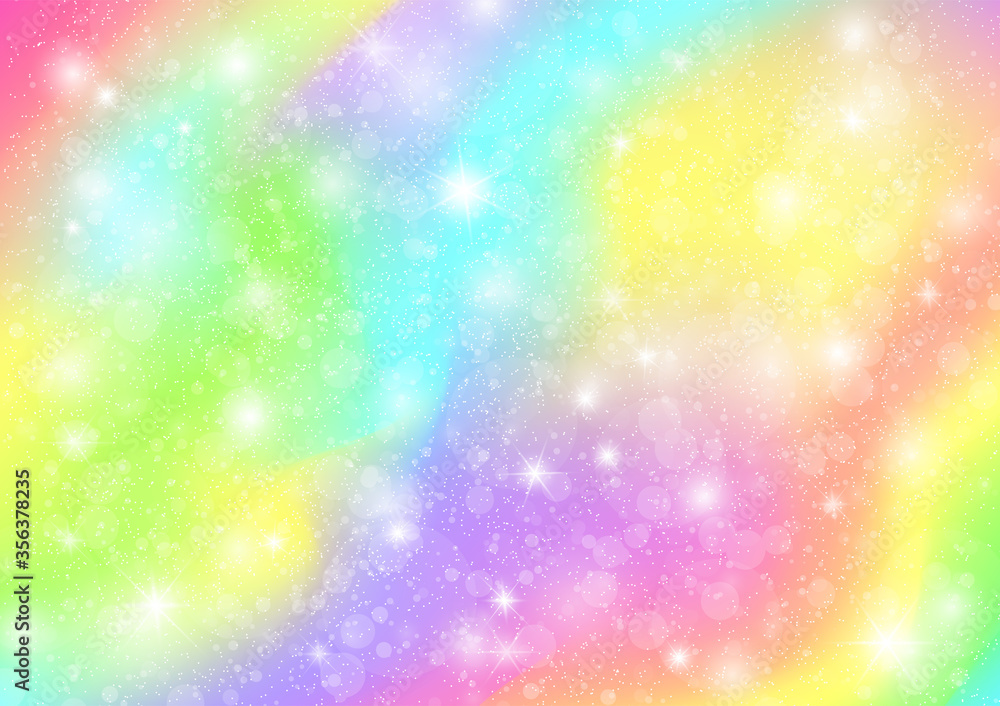 Rainbow pastel background with sparkles, for the little mermaid, unicorns. Space background. Rainbow pastel background with sparkles, for the little mermaid, unicorns. Space background.