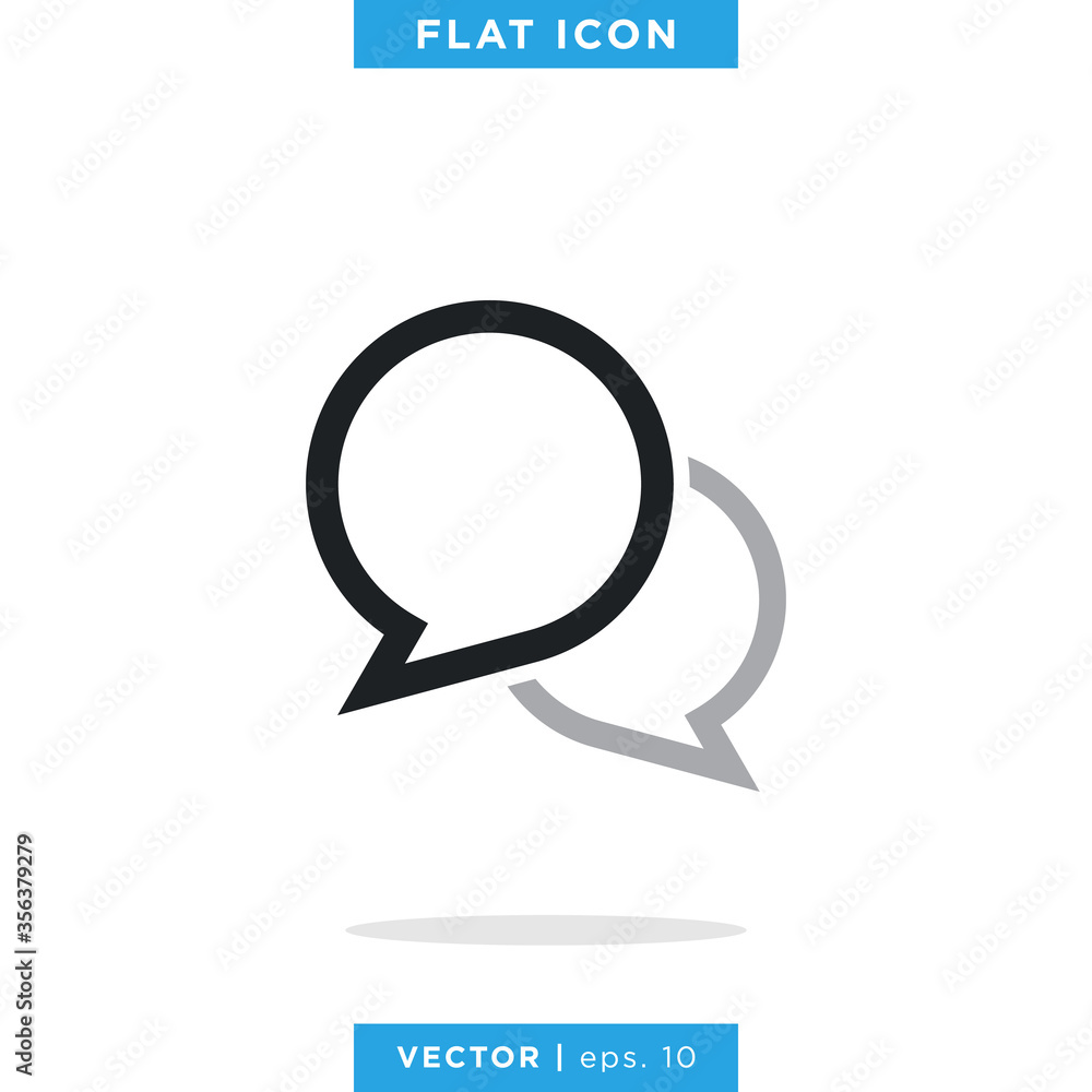 Speech Bubble Icon Vector Design Template. Chat Sign. Speech Bubble Icon Vector Design Template. Chat Sign.