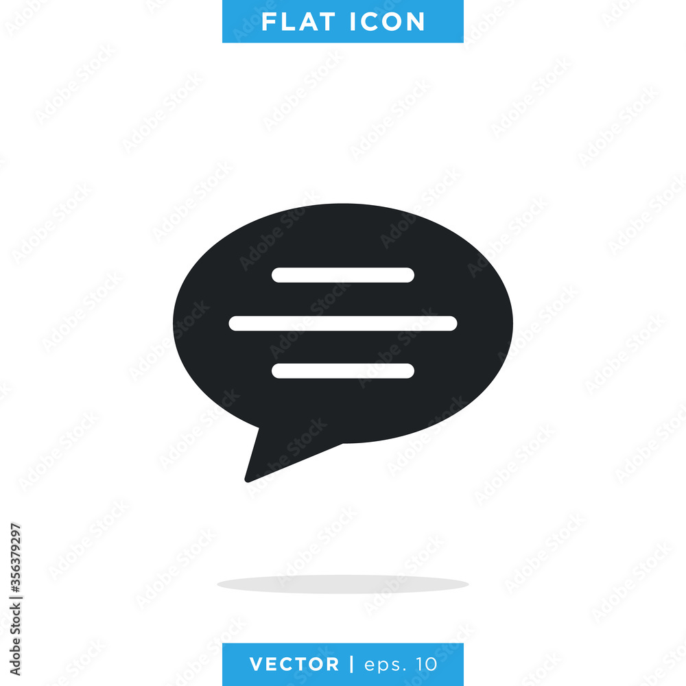 Speech Bubble Icon Vector Design Template. Chat Sign. Speech Bubble Icon Vector Design Template. Chat Sign.