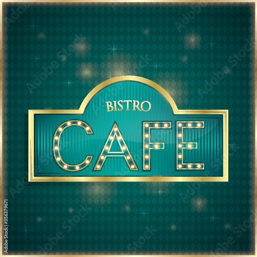 bistro cafe label