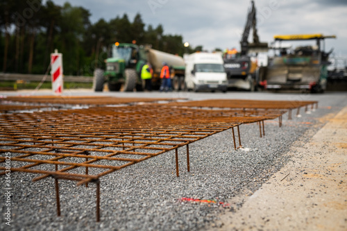 road construction - concrete - road construction, highway