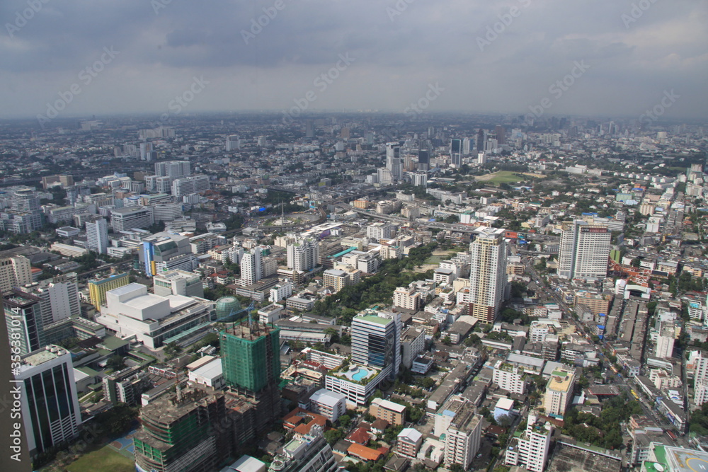 aerial view of bangkok