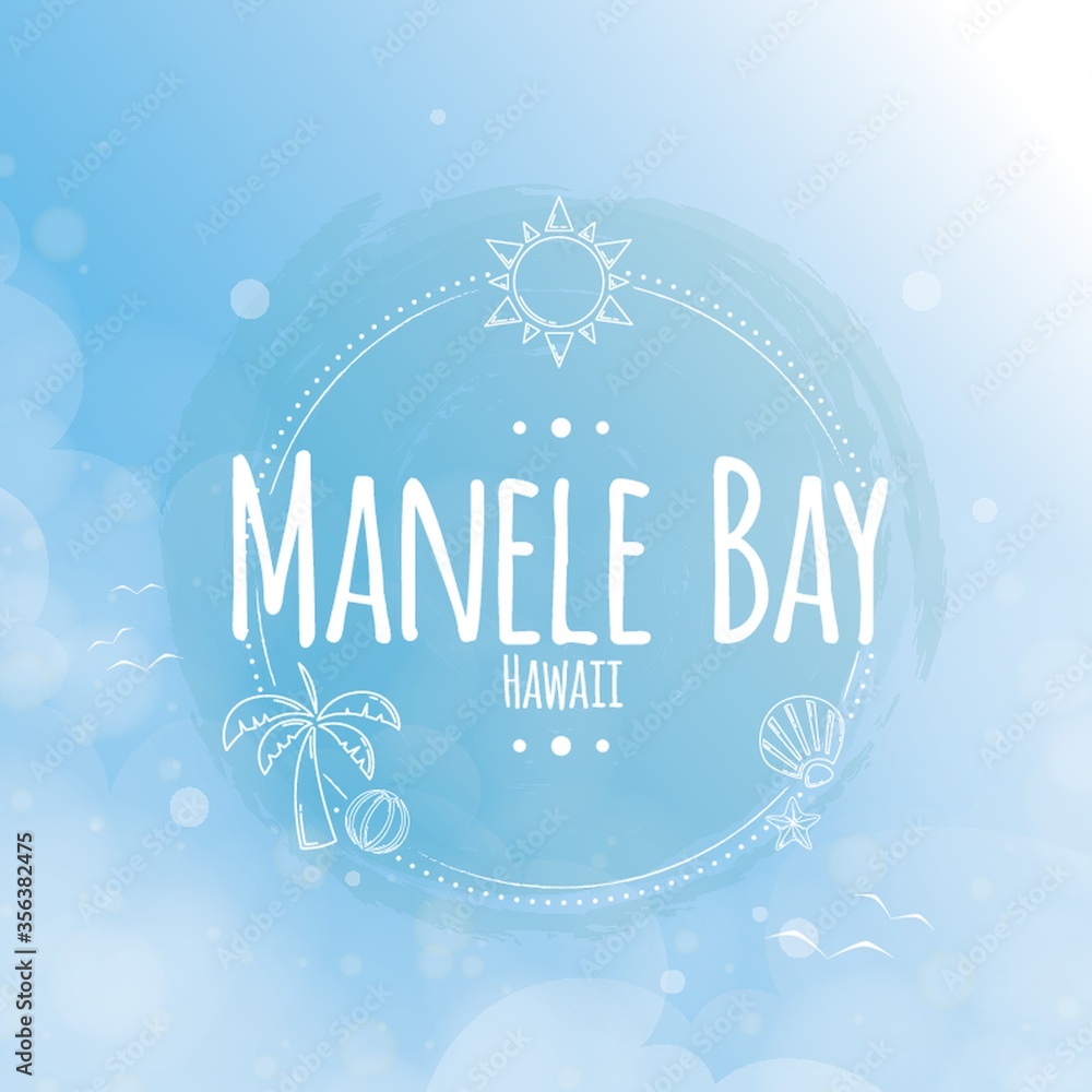 manele beach label manele beach label